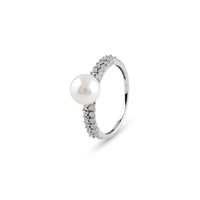 Anello Bliss Donna in Oro bianco Perla 20106578 - 20106578